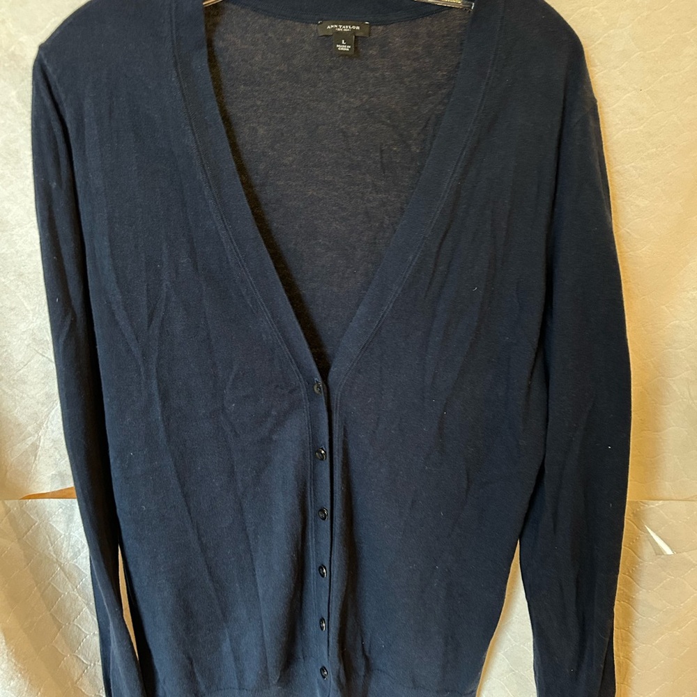 Ann Taylor Navy Women's Cardigan